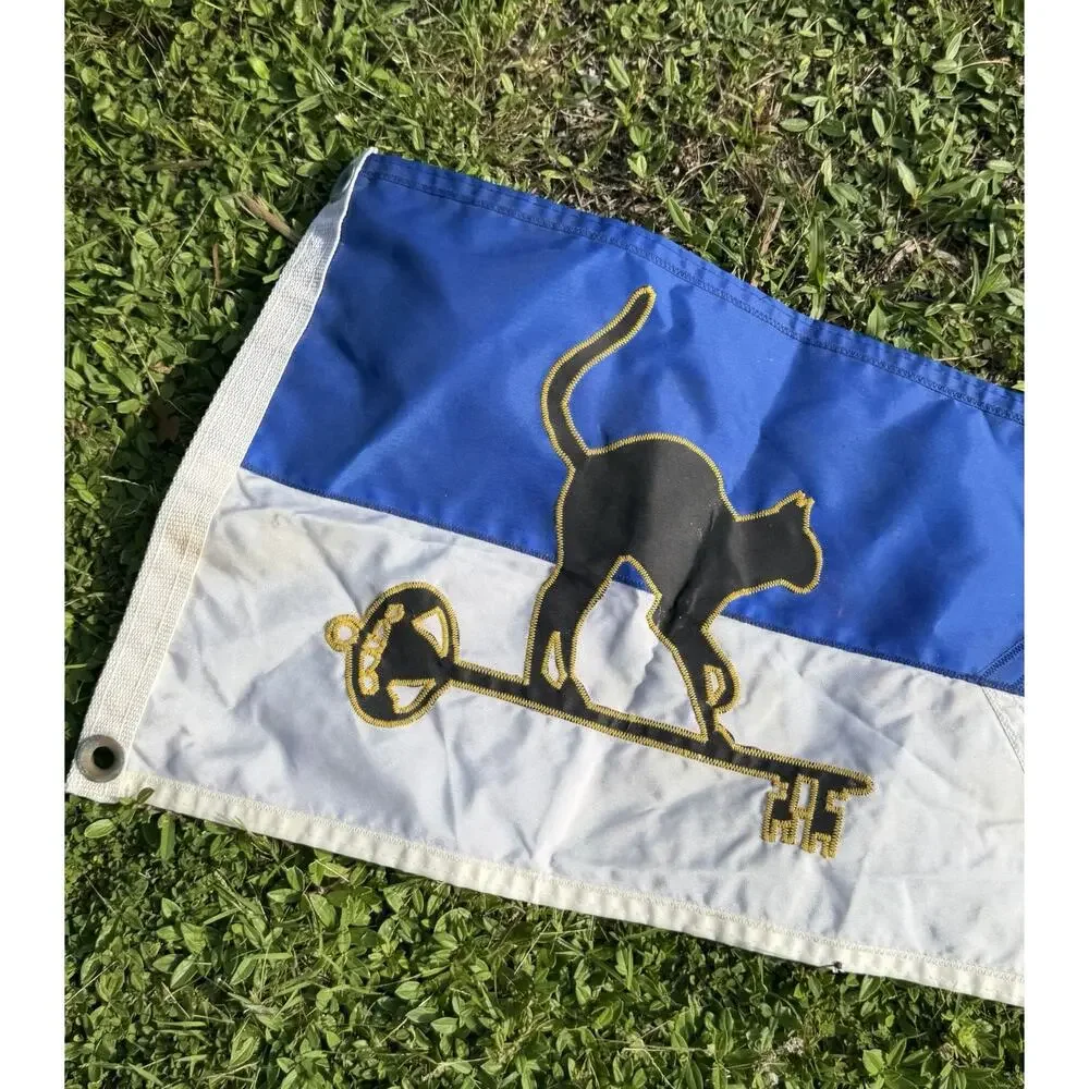 VINTAGE CONCH REPUBLIC AND CAT CAY FLAG - BORDER PATROL STICKER